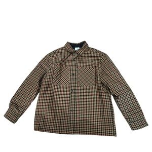H&M Brown Plaid Lightweight Shirt Jacket